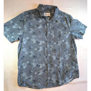 Hurley Men's Floral Woven Shirt with Hypnotic Print, M